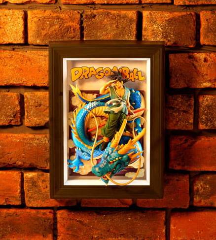 Dragon Ball Z - Son Goku & Dragon Tamashii Art 3D Relief Picture 27 cm (TAMASHII NATIONS) PREORDER DEC