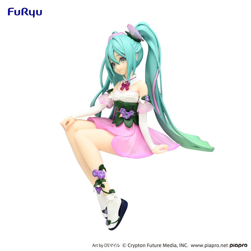 Hatsune Miku - Flower Fairy Morning Glory Pink Color Ver. Noodle Stopper PVC Statue 14 cm (FURYU)