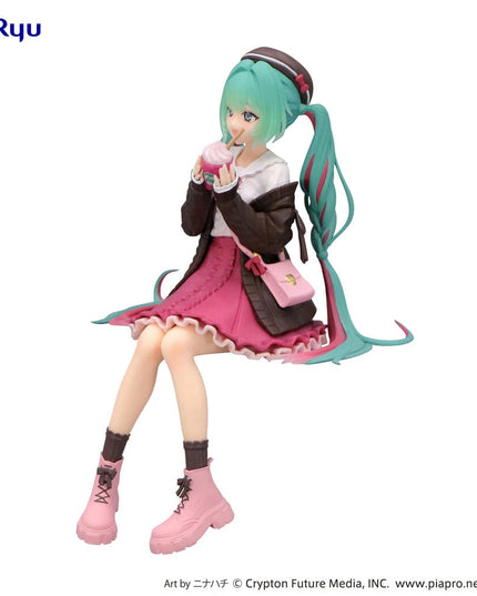 Hatsune Miku - Autumn Date Pink Color Ver. Noodle Stopper PVC Statue 14 cm (FURYU)