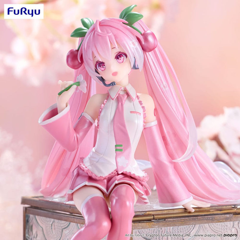 Hatsune Miku - Sakura Miku 2024 Pearl Color Ver. Noodle Stopper PVC Statue 15 cm (FURYU)
