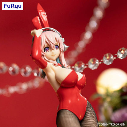 Super Sonico - BiCute Bunnies  Super Sonico Red Ver. 28 cm PVC Statue (FURYU)