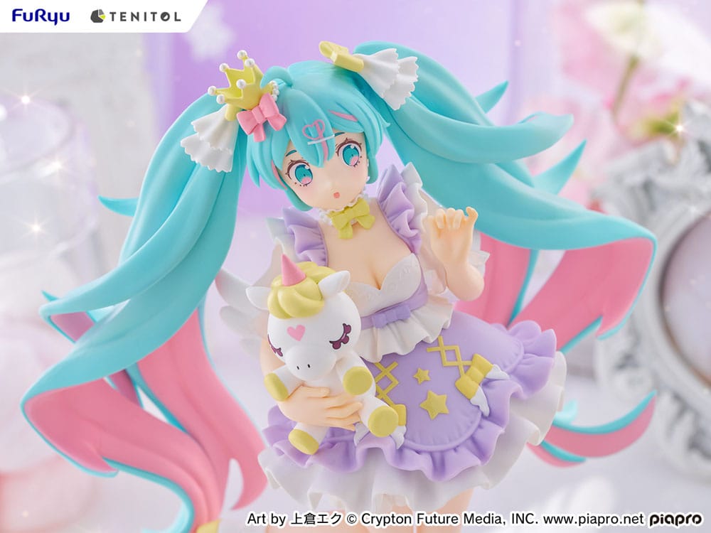 Hatsune Miku - Hatsune Miku Yumekawa Princess Lavender Ver. Tenitol PVC Statue 21 cm (FURYU) PREORDER FEB