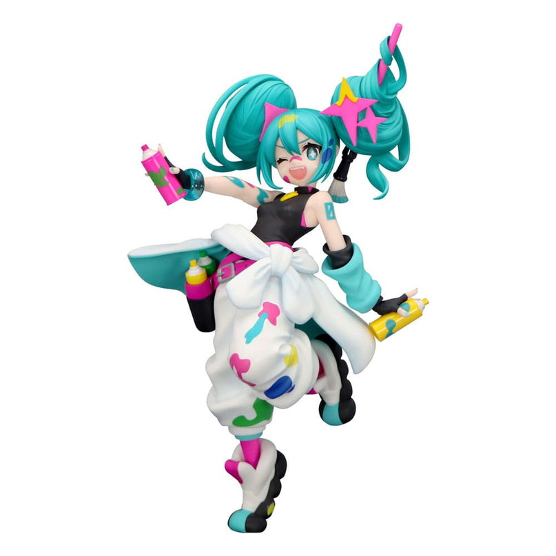 Hatsune Miku - Miku Paint Girl Trio-Try-iT PVC Statue 19 cm (FURYU)