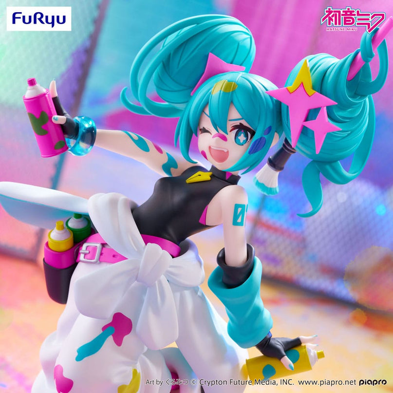 Hatsune Miku - Miku Paint Girl Trio-Try-iT PVC Statue 19 cm (FURYU)