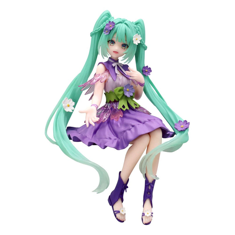 Hatsune Miku - Flower Fairy Cosmos Purple Color Ver. Noodle Stopper PVC Statue 14 cm (FURYU)