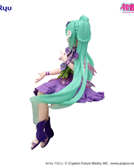 Hatsune Miku - Flower Fairy Cosmos Purple Color Ver. Noodle Stopper PVC Statue 14 cm (FURYU)