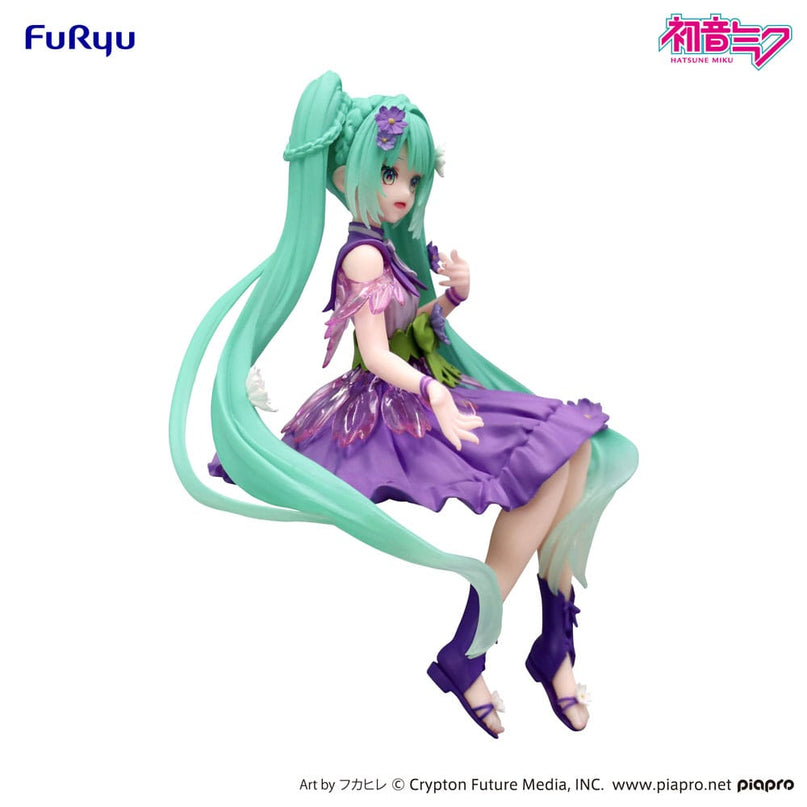 Hatsune Miku - Flower Fairy Cosmos Purple Color Ver. Noodle Stopper PVC Statue 14 cm (FURYU)