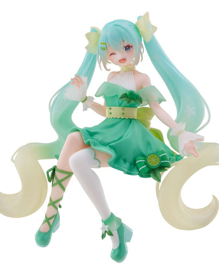Hatsune Miku - Flower Hatsune Miku Lime Ver. Noodle Stopper PVC Statue 14 cm (FURYU)