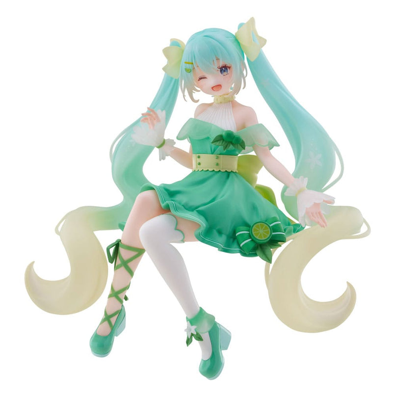 Hatsune Miku - Flower Hatsune Miku Lime Ver. Noodle Stopper PVC Statue 14 cm (FURYU)