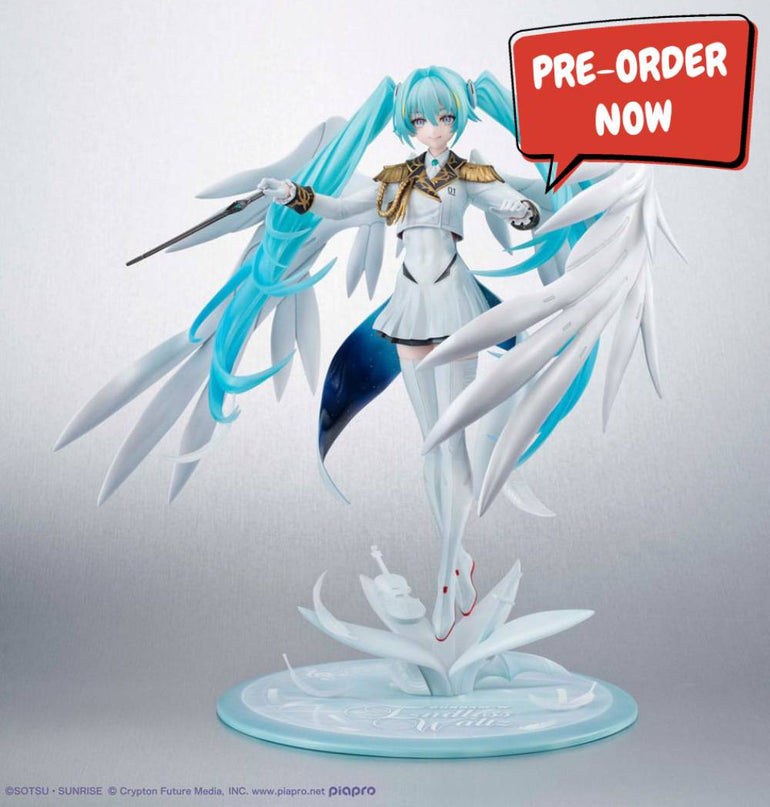 Mobile Suit Gundam x Hatsune Miku Lucrea - Hatsune Miku x Wing Gundam Zero EW 45th Anniversary PVC Statue 27 cm (MEGAHOUSE) PREORDER SEPT 26