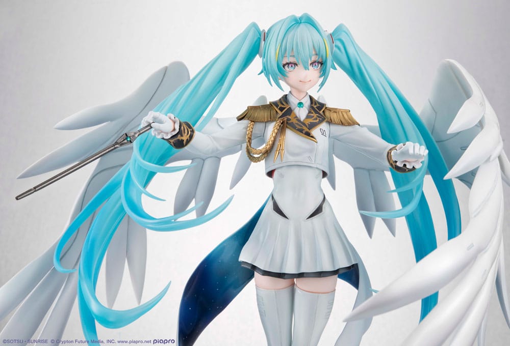 Mobile Suit Gundam x Hatsune Miku Lucrea - Hatsune Miku x Wing Gundam Zero EW 45th Anniversary PVC Statue 27 cm (MEGAHOUSE) PREORDER SEPT 26
