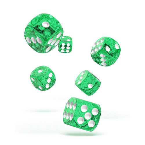 Oakie Doakie Dice D6 Dice 16 mm Speckled - Green (12)