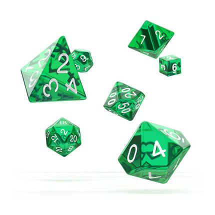 Oakie Doakie Dice RPG Set Translucent - Green (7)