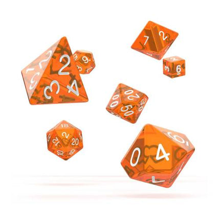 Oakie Doakie Dice RPG Set Translucent - Orange