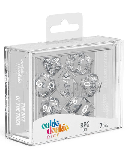 Oakie Doakie Dice RPG Set Translucent - Clear