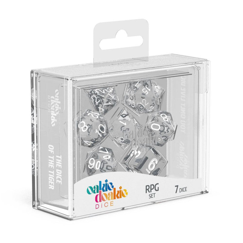 Oakie Doakie Dice RPG Set Translucent - Clear