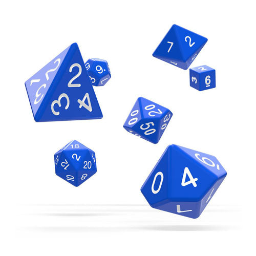 Oakie Doakie Dice RPG Set Solid - Blue (7)