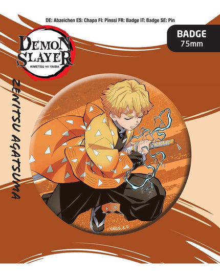 Demon Slayer - Tanjiro Kamado Pin Badge Zenitsu Agatsuma (POP BUDDIES)