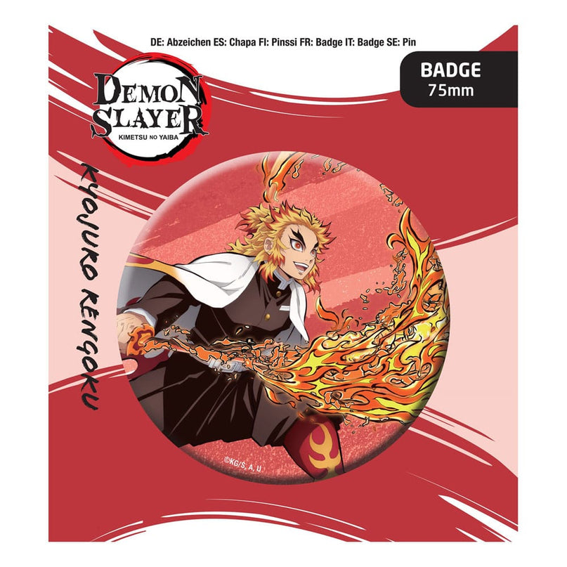 Demon Slayer - Kyojuro Rengoku Pin Badge (POP BUDDIES)