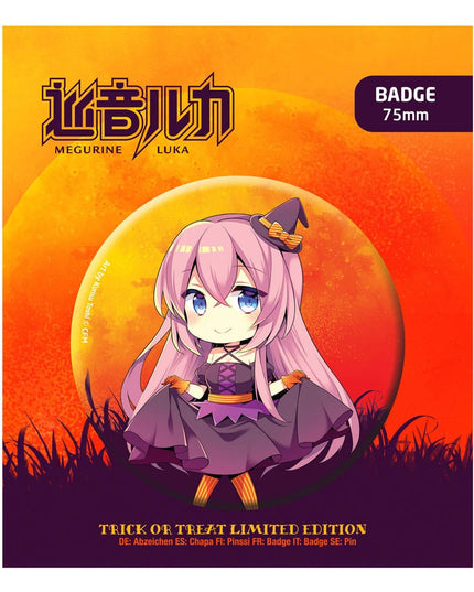 Hatsune Miku - Halloween Limited Edition Megurine Luka Pin Badge (POP BUDDIES)