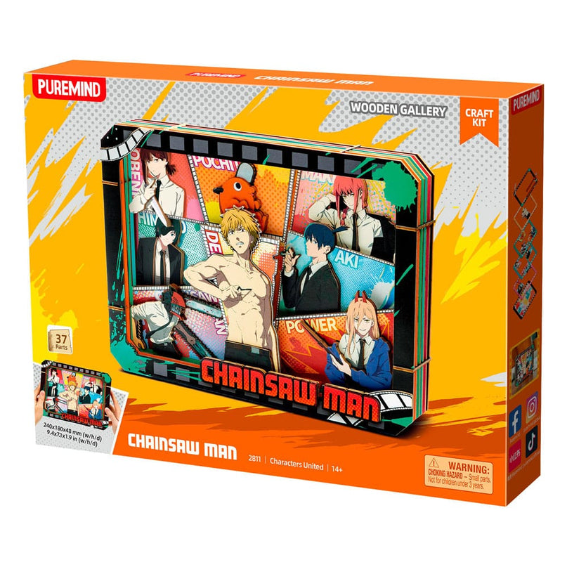 Chainsaw Man - Charaters United Model Kit Wooden Gallery (L) (PUREMIND)