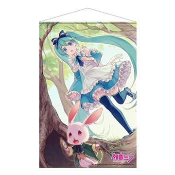 Vocaloid Miku Hatsune - Alice in Wonderland Wallscroll 60 x 90 cm (SAKAMI)
