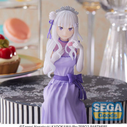 Re:Zero - Starting Life in Another World: Lost in Memories PM Perching PVC Statue Emilia (Dressed-Up Party) 14cm (SEGA)