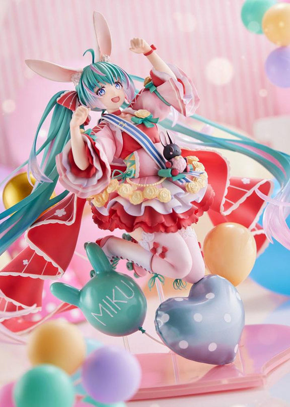 Miku Hatsune - Miku Hatsune Birthday 2021 (Pretty Rabbit Ver.) by Spiritale  PVC Statue 1/7 21 cm (SQUARE ENIX)