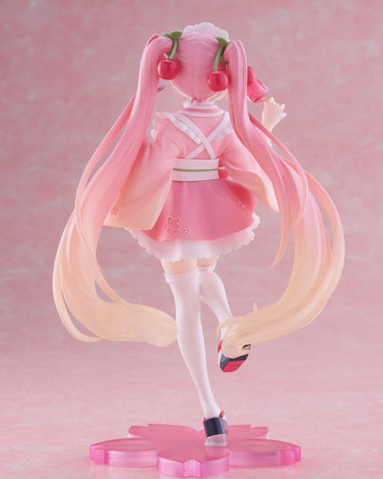 Hatsune Miku - Newley Written Sakura Miku Japanese Cafe Ver. PVC Statue 18 cm (TAITO)