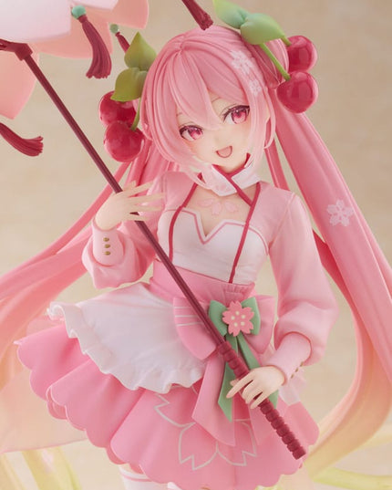 Hatsune Miku -  Sakura Miku Sakura Dress Ver. AMP PVC Statue Newley Written 21 cm (TAITO)