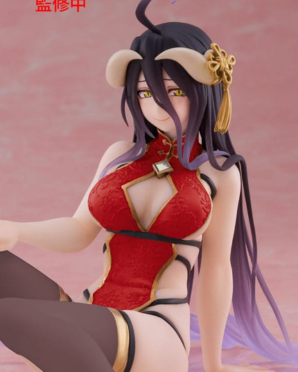 Overlord - Albedo Chinese Dress Ver. Renewal PVC Statue Desktop Cute Figure 13 cm (FURYU)