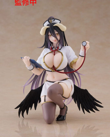 Overlord - Albedo Nurse Ver. Renewal PVC Statue Desktop Cute Figure 13 cm (SEGA)