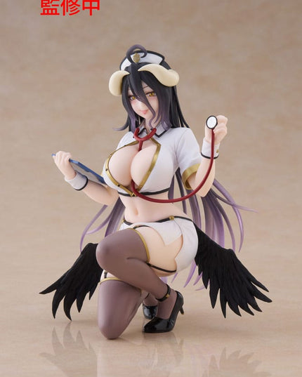 Overlord - Albedo Nurse Ver. Renewal PVC Statue Desktop Cute Figure 13 cm (SEGA)