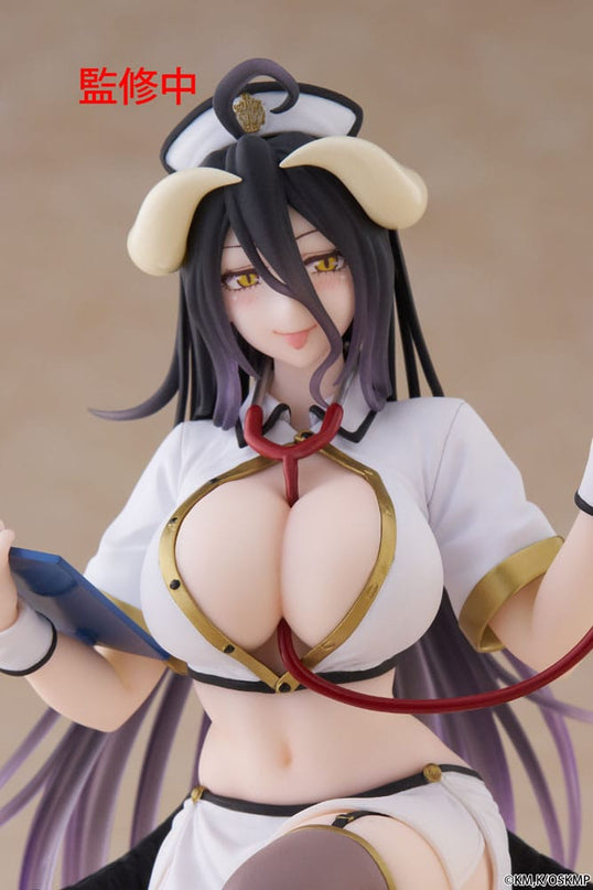 Overlord - Albedo Nurse Ver. Renewal PVC Statue Desktop Cute Figure 13 cm (SEGA)