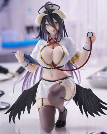 Overlord - Albedo Nurse Ver. Renewal PVC Statue Desktop Cute Figure 13 cm (SEGA)