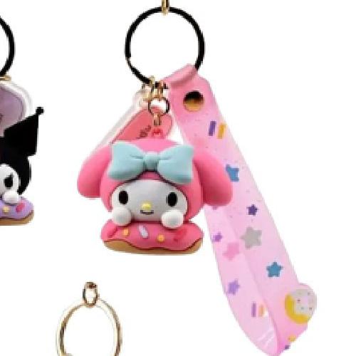 Sanrio - Keychain with Hand Strap - Donuts Series (SELECT OPTION)