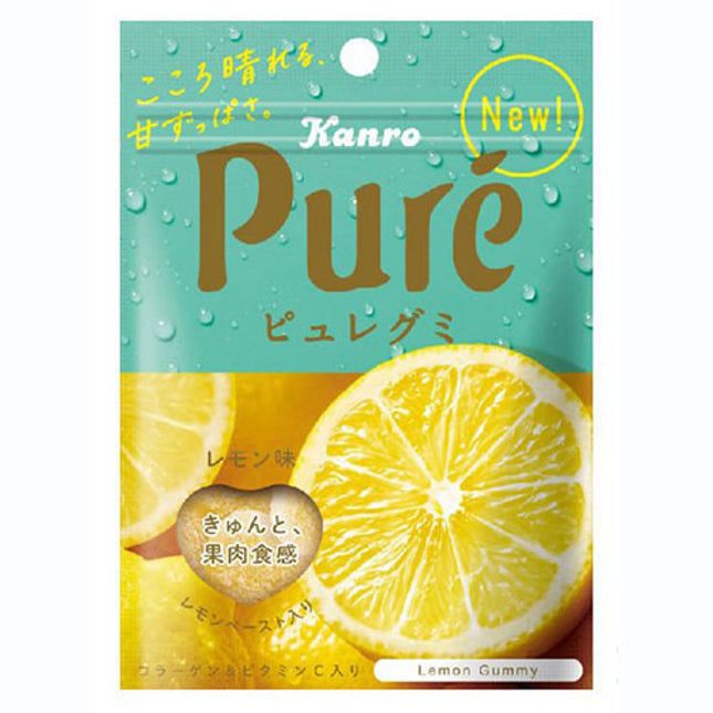 Kanro - Puré Lemon Flavour Japanese Gummy Candy Sweets