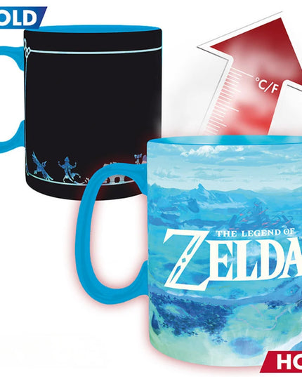 The Legend of Zelda Breath the Wild 460ml Heat Change Mug (ABYSTYLE)